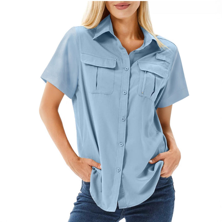 Danaya - Blouse polo élégante à multiples poches