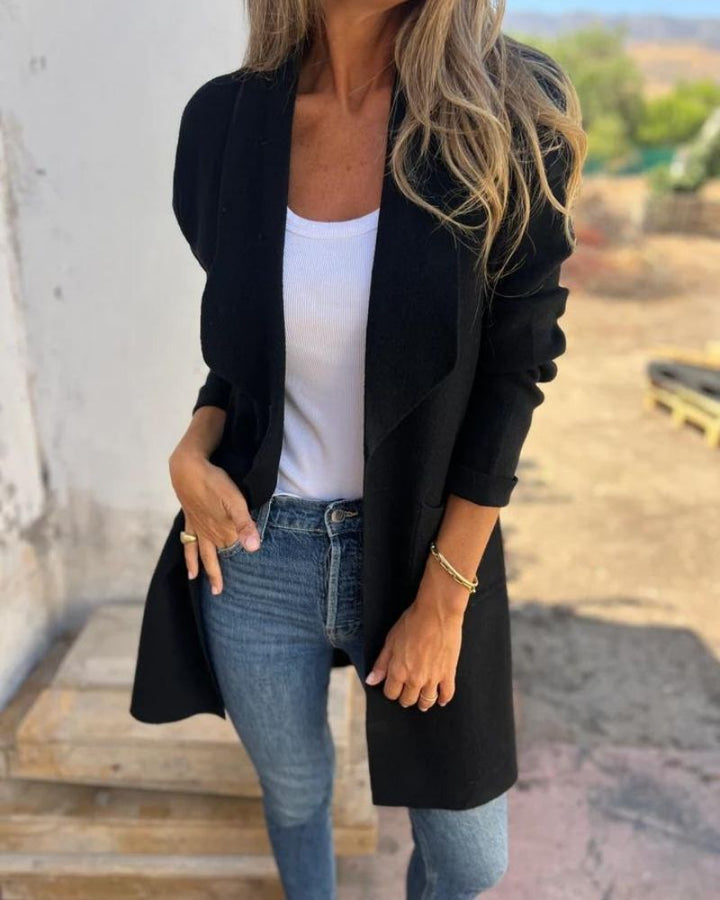 Yllana - Manteau Long Polyvalent à Revers