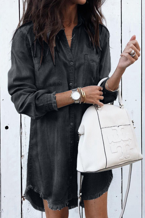 Elisabet | Robe Décontractée en Jean pour Femmes