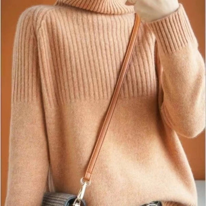 Ashlea | Pull col roulé doux et chic pour femmes