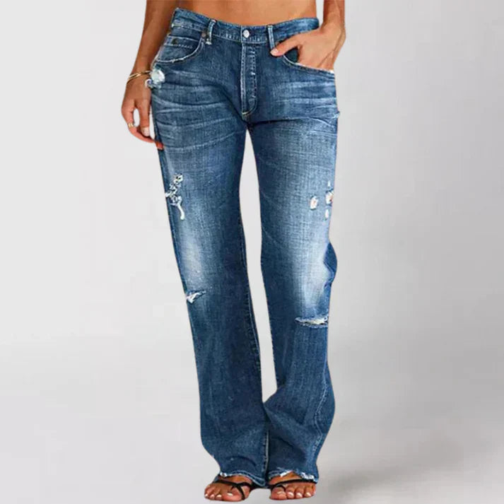 Morgen | Jean élégant taille haute pour femmes