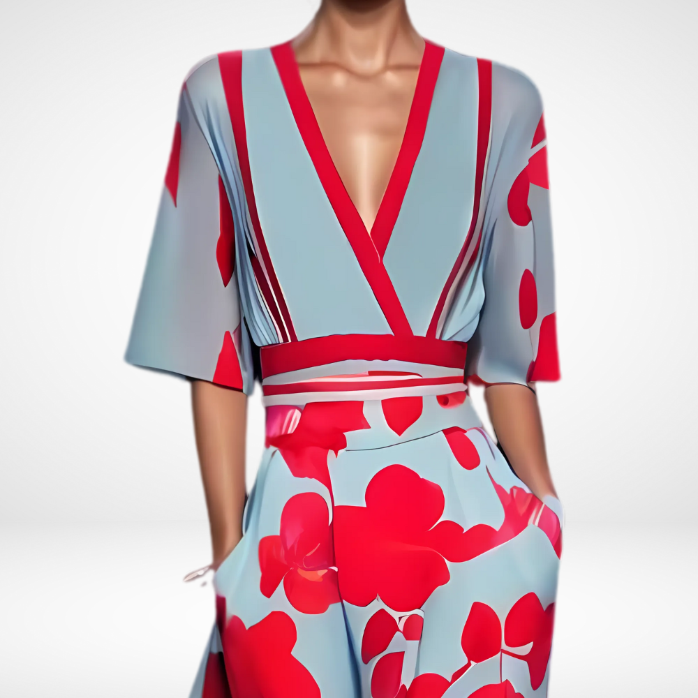 Robe d'été fluide à imprimé floral pour femmes - Malone