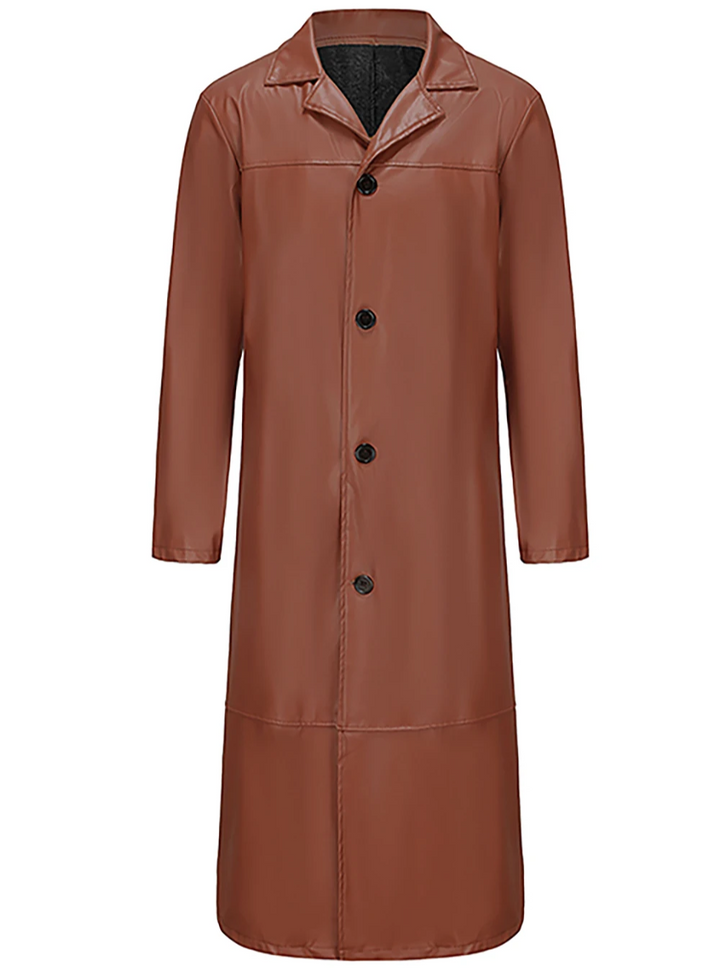 Kailash | Manteau long en cuir homme
