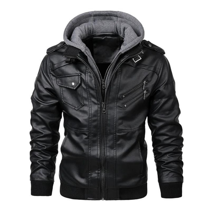 Rahula | Blouson Cuir Élégant pour Hommes