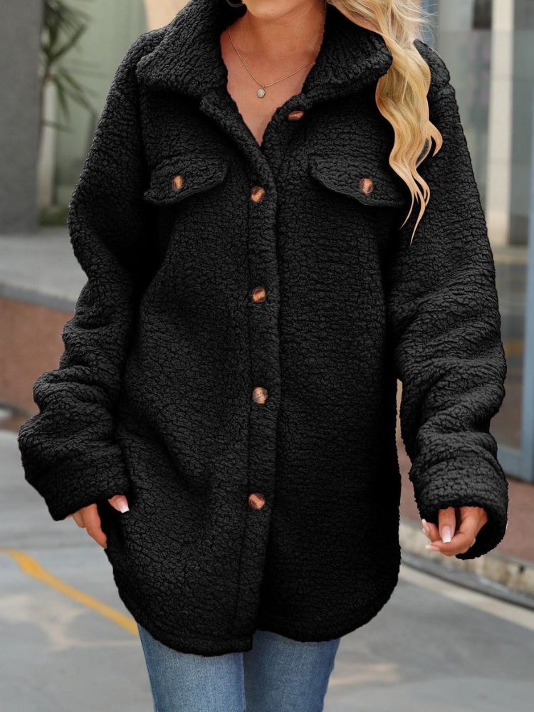 Aida - Veste Oversize Élégante en Polaire