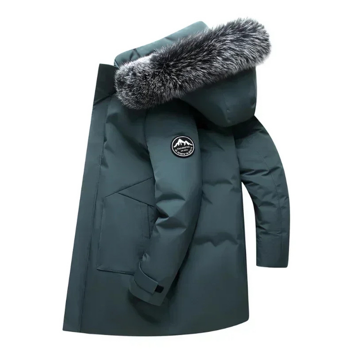 Govinda | Chaude veste d'hiver à capuche pour hommes