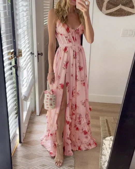 Isolde | Robe Longue à Bretelles pour Femmes