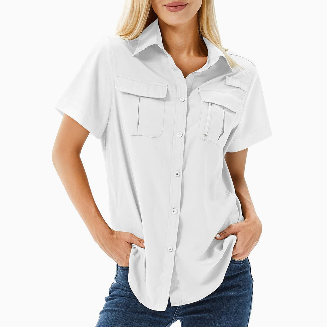 Danaya - Blouse polo élégante à multiples poches