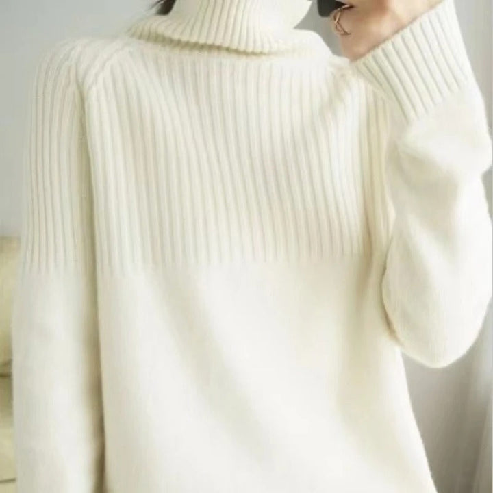 Ashlea | Pull col roulé doux et chic pour femmes