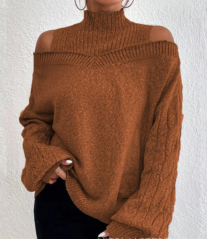 Lydia | Pull à épaulettes tendance pour femmes