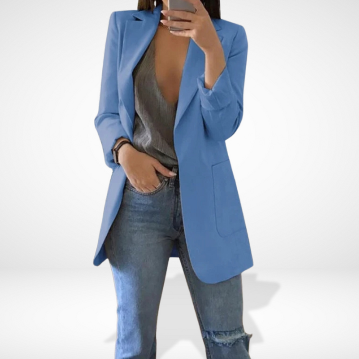 Blazer droit avec poches élégantes pour Femme – Jule