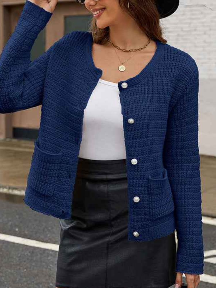 Braelyn - Cardigan tricoté décontracté et élégant