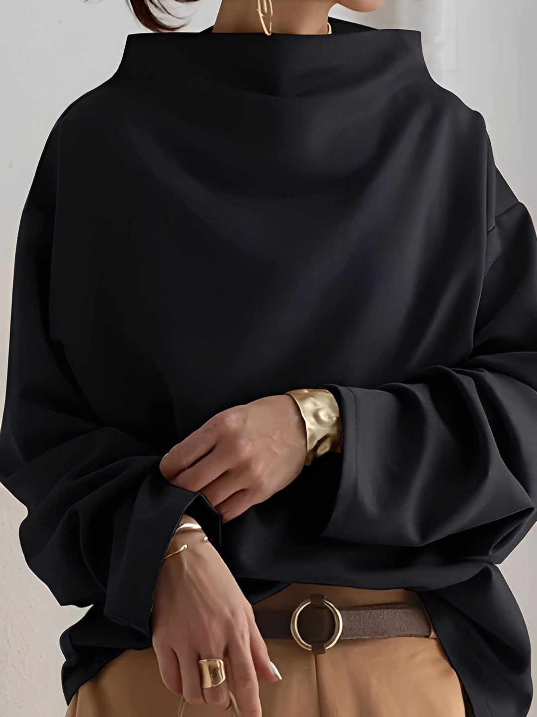 Leia - Pull chaud ample et élégant