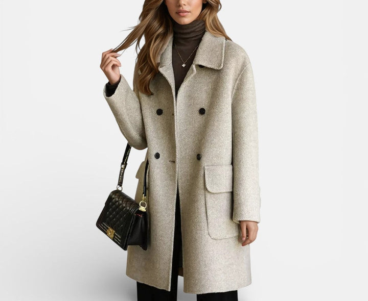 Lorayne - Manteau long élégant et chaud en cachemire
