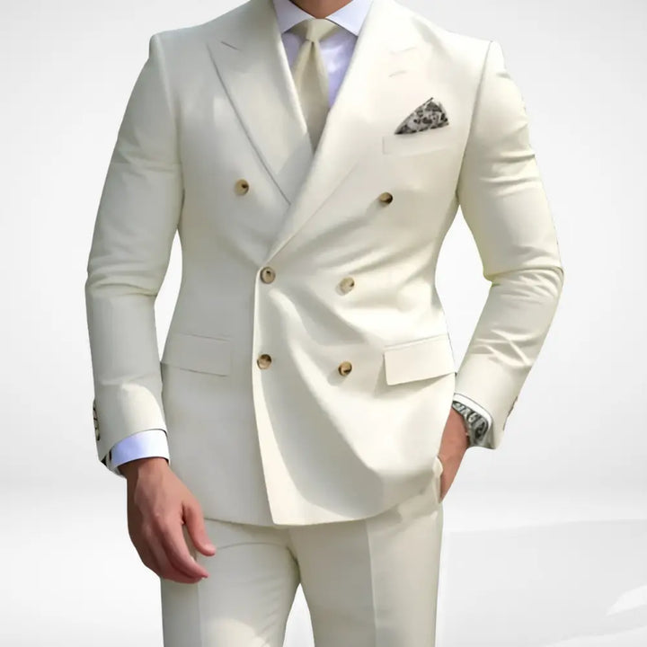 Costume croisé à revers larges pour Homme – Adamswill
