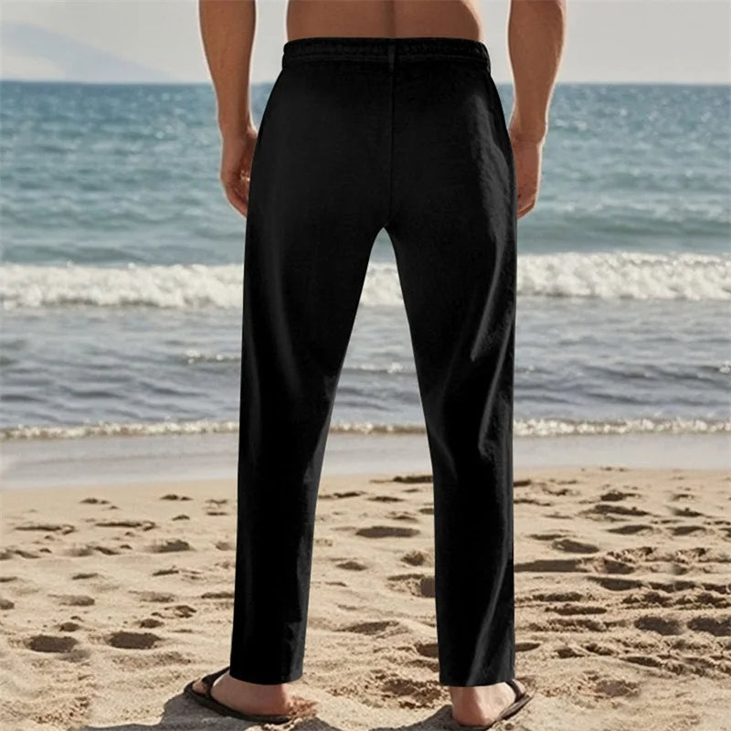 Pantalon ample coupe fluide à cordon pour Homme – David