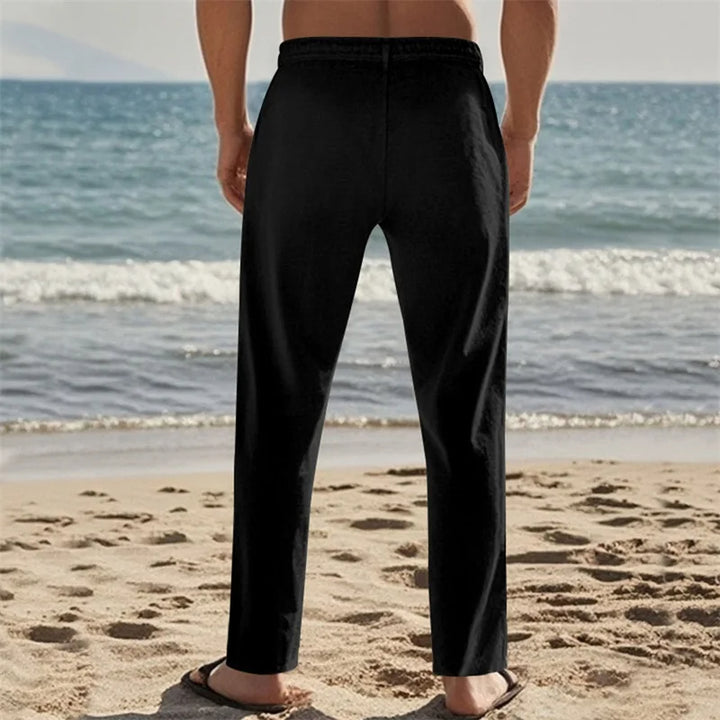 Pantalon ample coupe fluide à cordon pour Homme – David