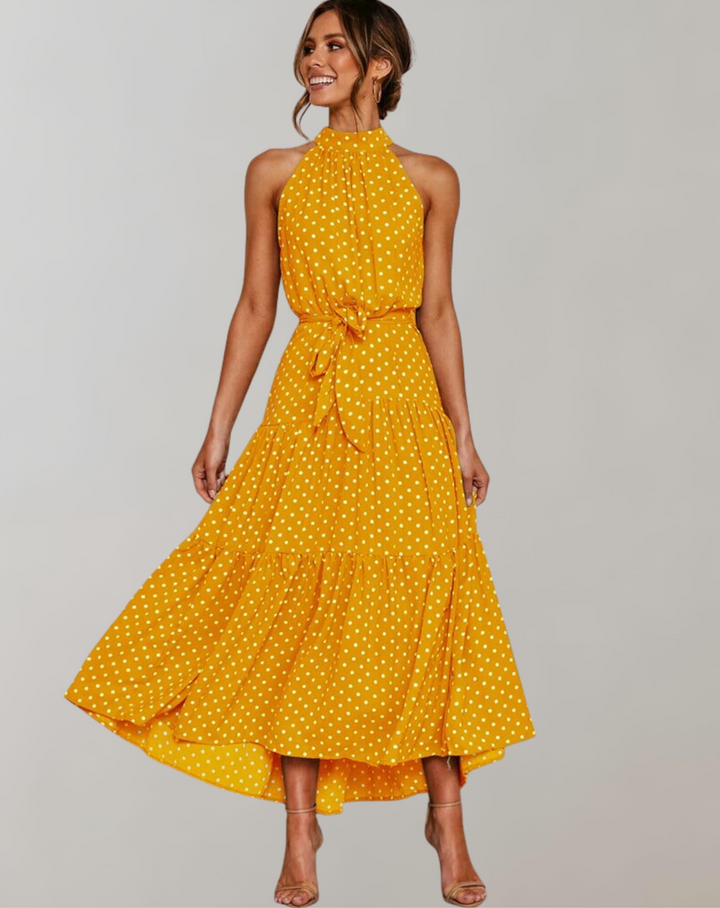 Guwisti | Longue robe à pois pour les loisirs
