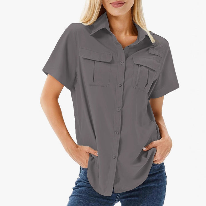Danaya - Blouse polo élégante à multiples poches