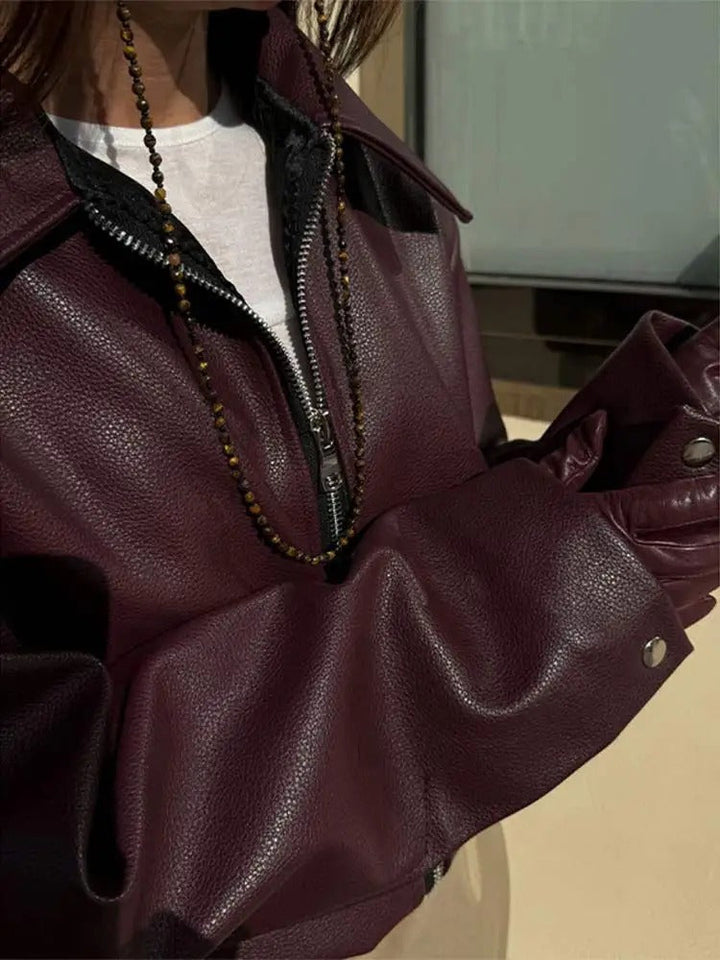 Khalilah | Veste en cuir vegan pour femme