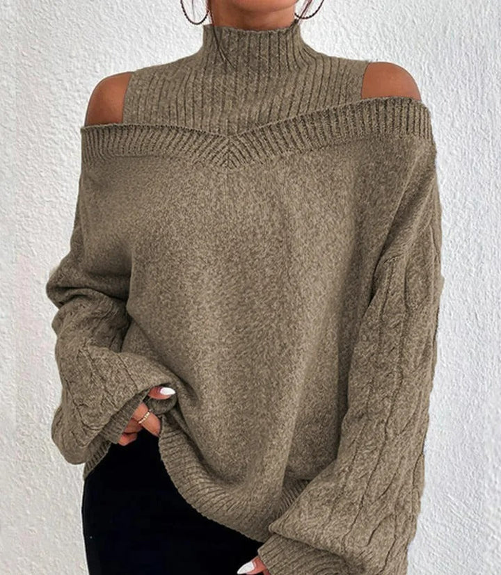 Lydia | Pull à épaulettes tendance pour femmes