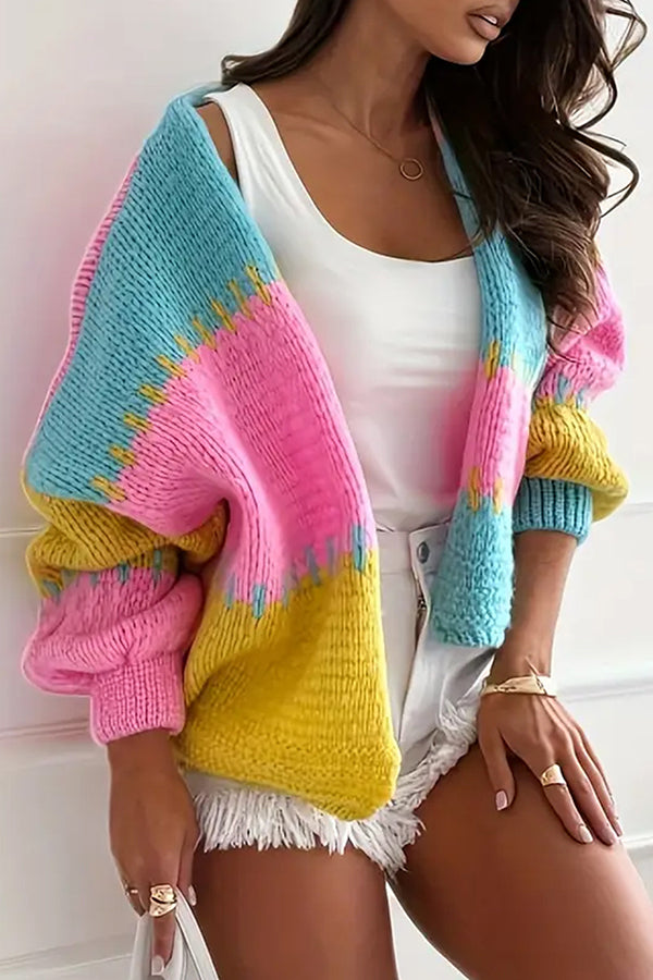 Giulia - Cardigan en maille rayée élégant