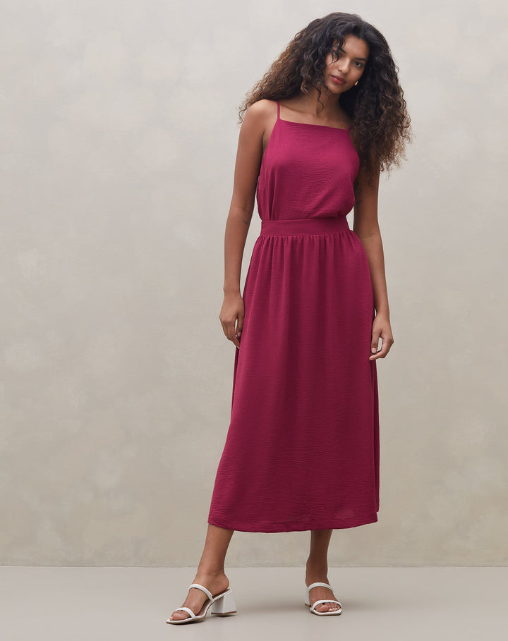 Medusa | Jupe Midi Froncée Élégante pour Femmes