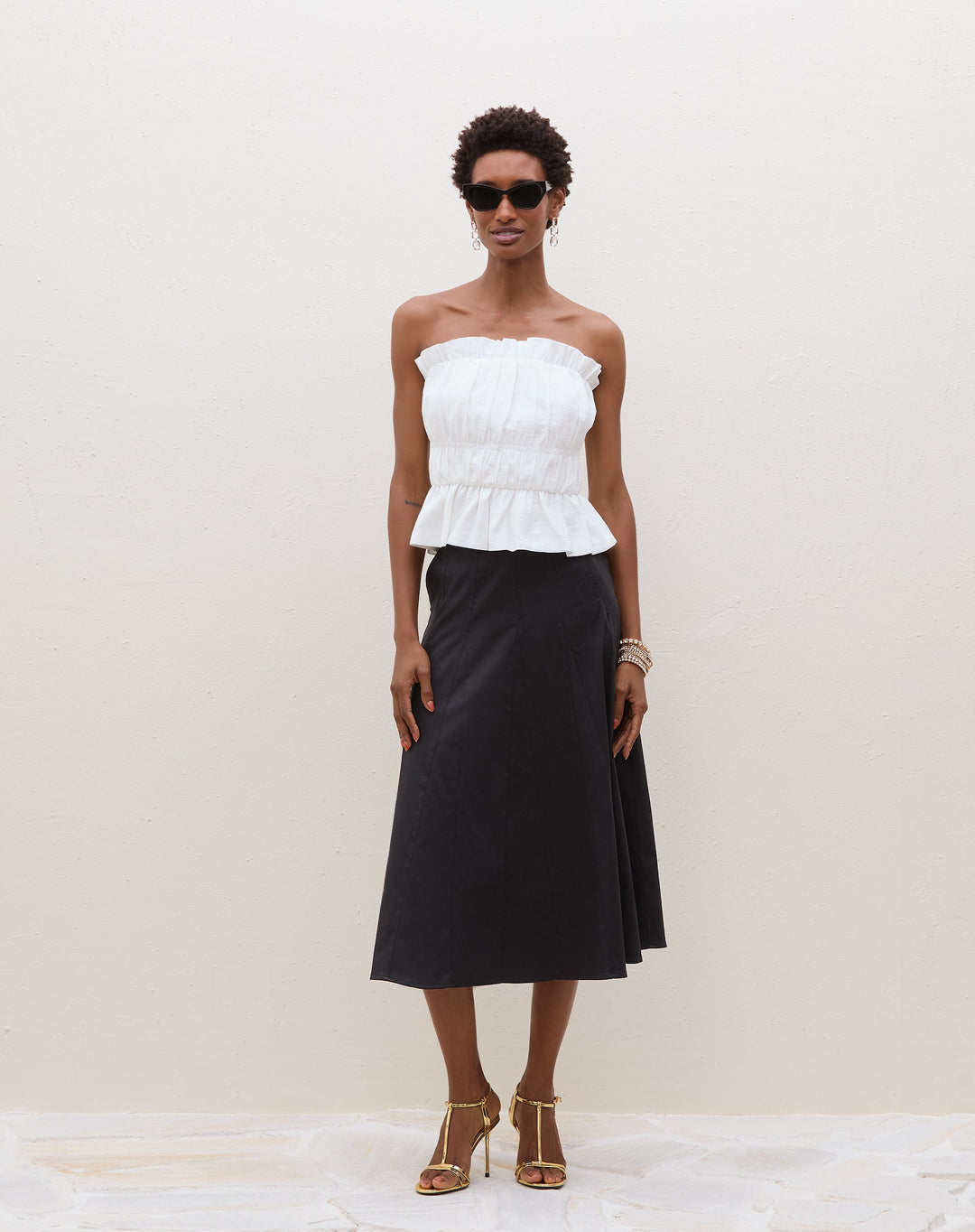 Laryn | Blouse Bustier Froncée Élégante pour Femmes