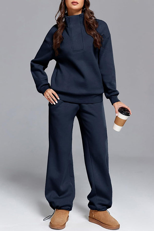 Fabiana - Ensemble pull et pantalon ample chaud et confortable