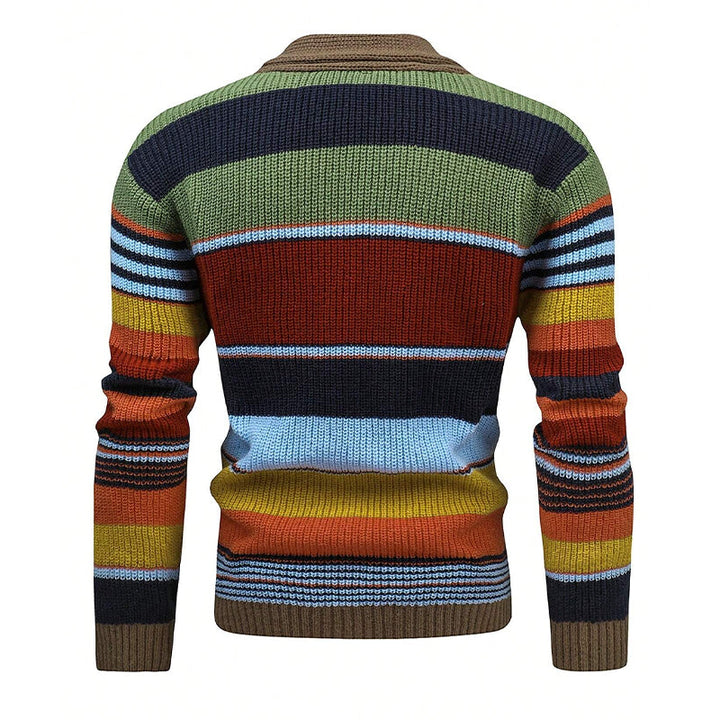 Ugo | Veste tricotée colorblock pour hommes