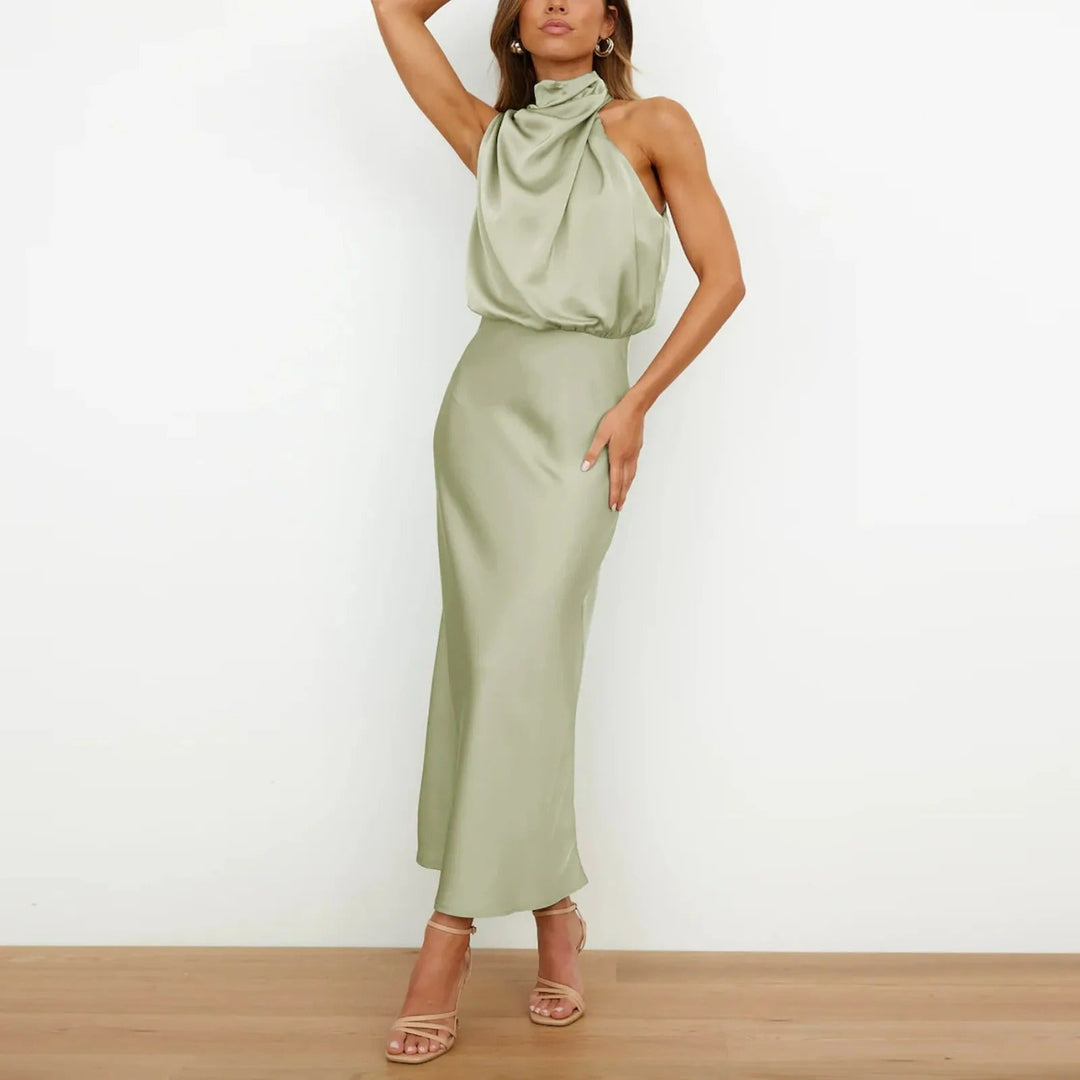 Romana | Robe de fête en satinv