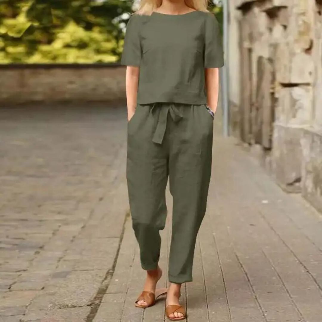 Shi | Ensemble Pantalon Large Femme