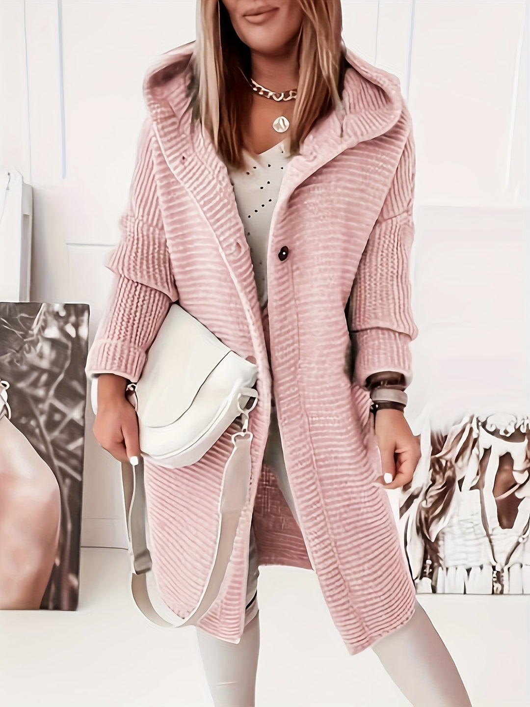 Maireadd | Cardigan en cachemire à capuche pour femmes