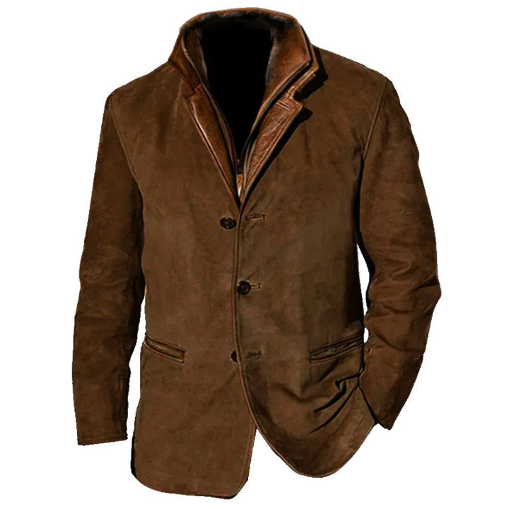 Amenhotep | Veste en suède vintage pour hommes