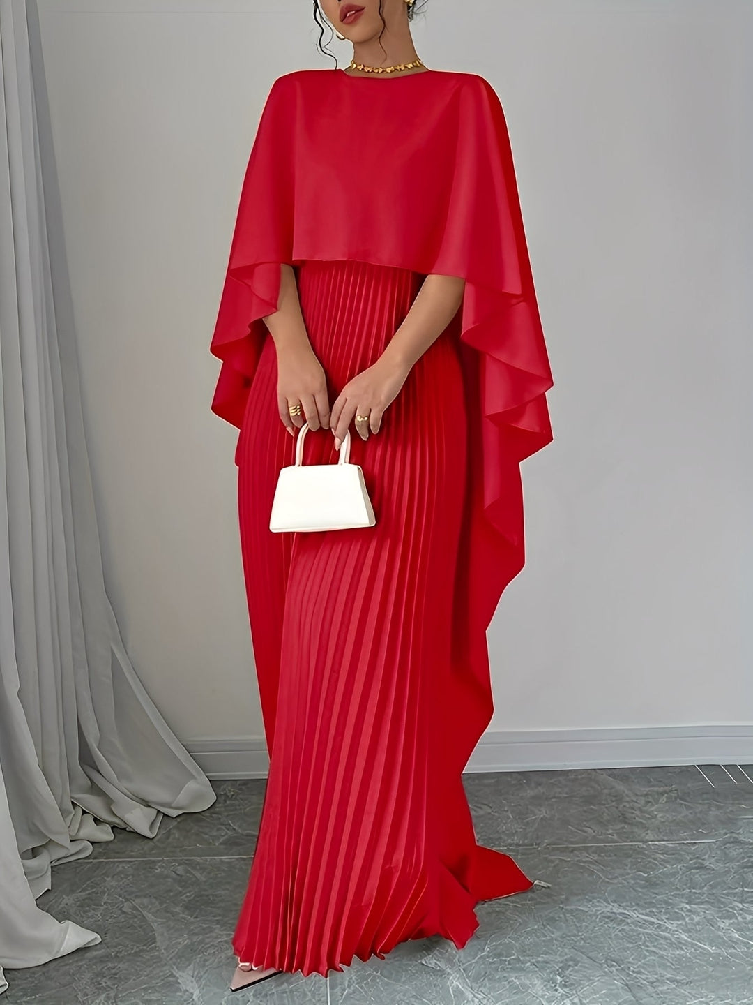 Rachel - Robe longue plissée élégante et ample