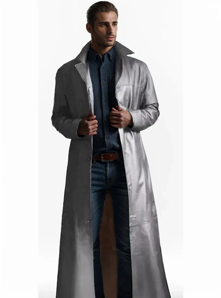 Kailash | Manteau long en cuir homme
