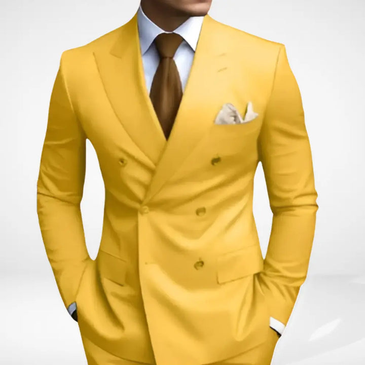 Costume croisé à revers larges pour Homme – Adamswill