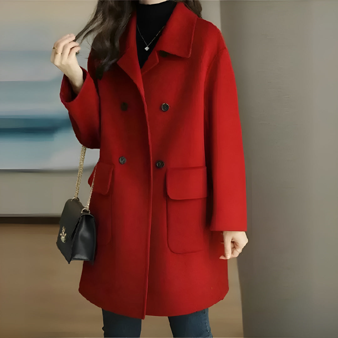 Ericca - Manteau Élégant Chaud Boutonné
