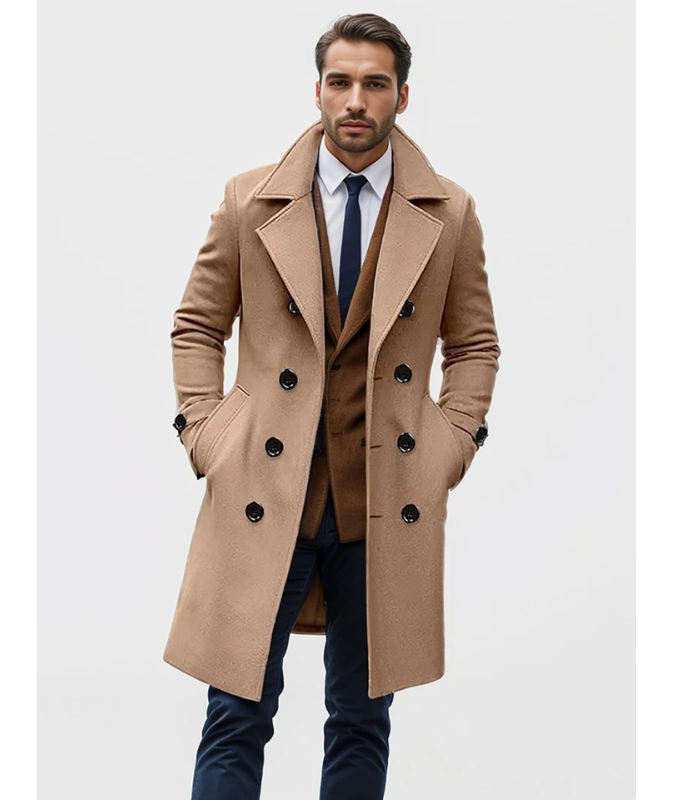 Chucho | Manteau élégant à double boutonnage homme