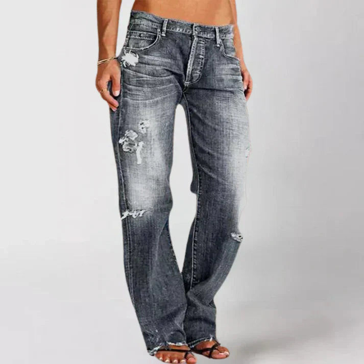 Morgen | Jean élégant taille haute pour femmes