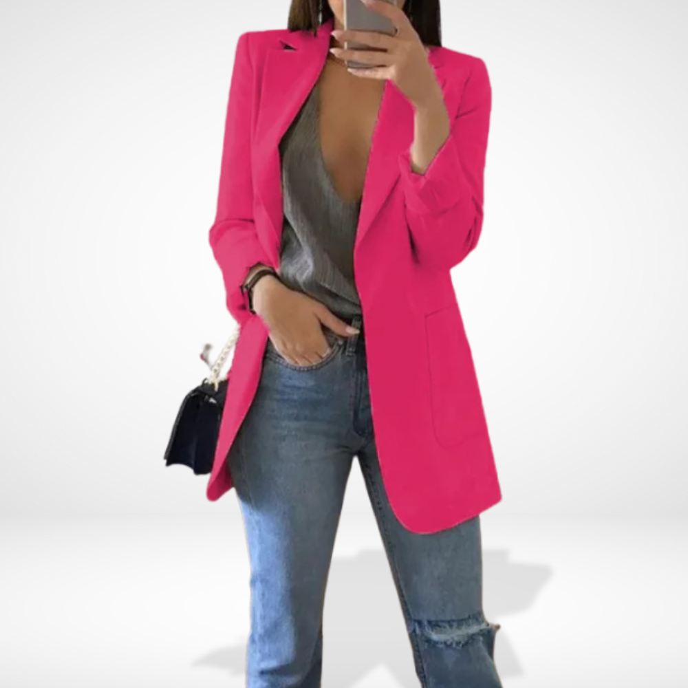 Blazer droit avec poches élégantes pour Femme – Jule