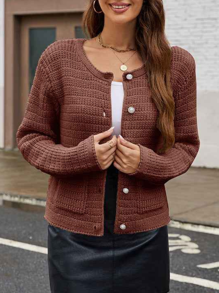 Braelyn - Cardigan tricoté décontracté et élégant