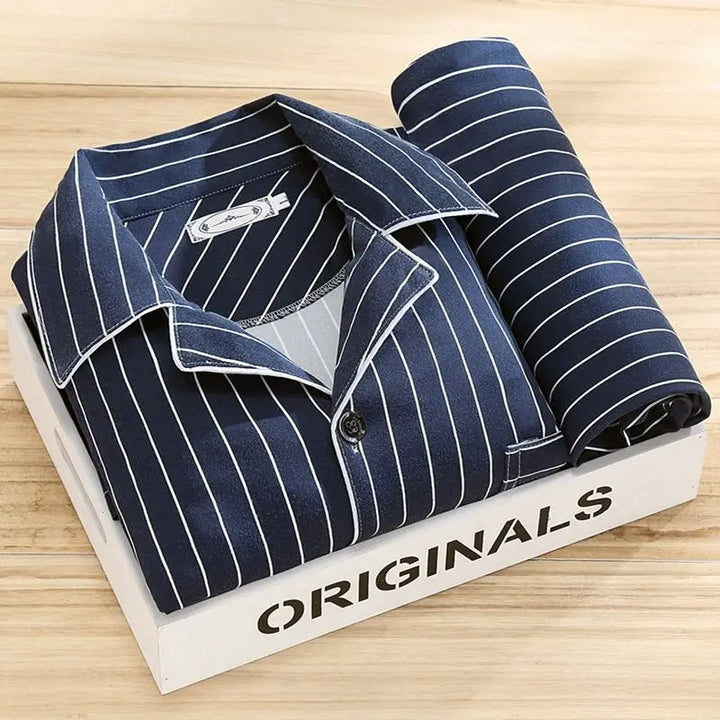 Jorn | Pyjama rayé élégant et confortable pour hommes