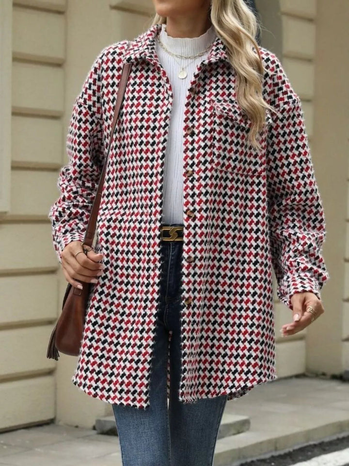 Aila - Manteau Élégant Chaud à Manches Longues avec Boutons