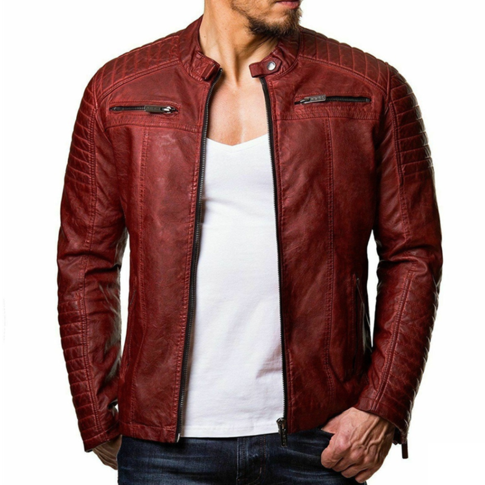 Zane | Veste en Cuir Élégante pour Hommes