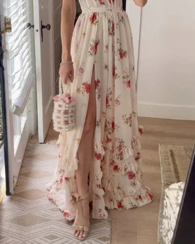Isolde | Robe Longue à Bretelles pour Femmes