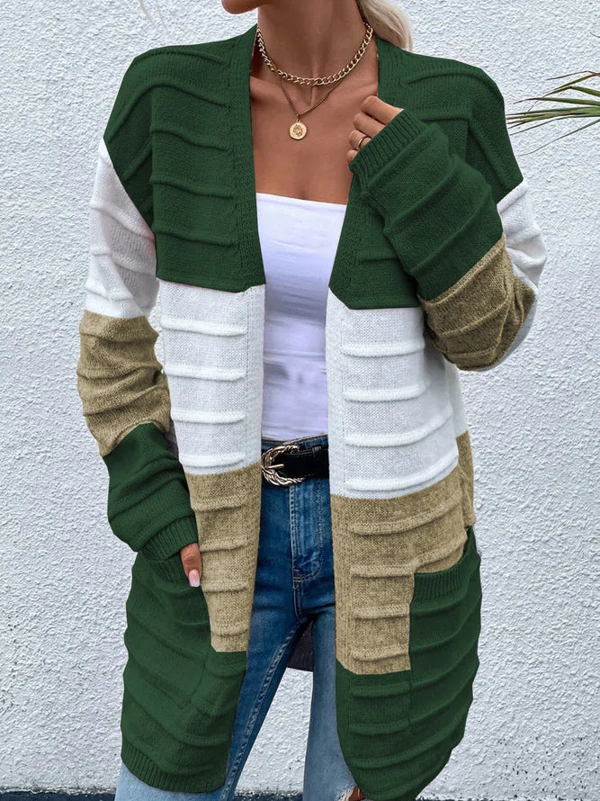 Dariela - Cardigan élégant à rayures colorées