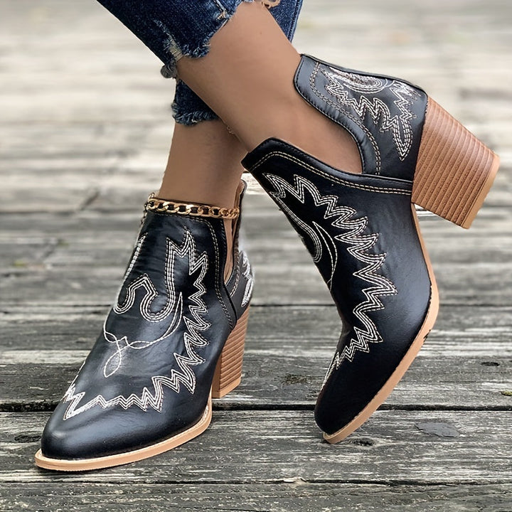RetroVibe | Bottines à talon aiguille pour femmes