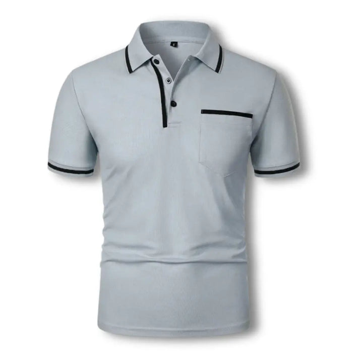 Polo ajusté à détails contrastés pour hommes – Endymion