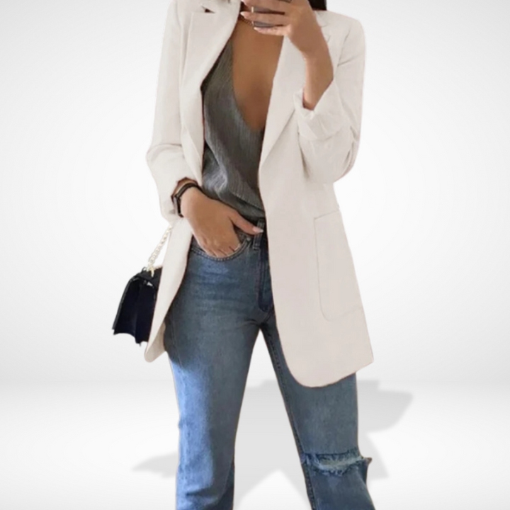 Blazer droit avec poches élégantes pour Femme – Jule